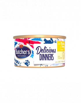 BUTCHER'S Classic Delicious Dinners mousse cu curcan 85 g