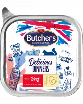 BUTCHER'S Delicious Dinners hrana pisici, vita in sos 100g