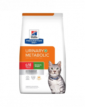 HILL'S Prescription Diet C/D Urinary Stress+Metabolic hrana dietetica pentru pisici cu afectiuni ale tractului urinar cauzate de obezitate 3 kg