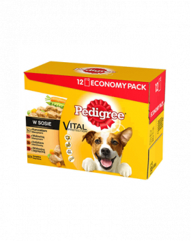 PEDIGREE Mix Pui, Vită, Miel, Curcan 48 x 100g