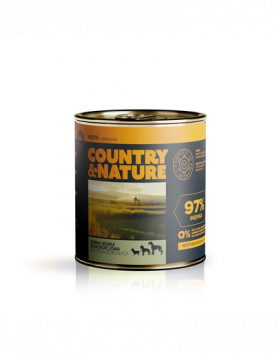 COUNTRY&amp;NATURE Hrana umeda fara cereale pentru caini adulti, cu curcan 850 g