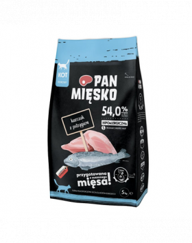 PAN MIĘSKO hrana pisici adulte S 5 kg, pui si pastrav