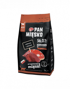 PAN MIĘSKO hrana pisici adulte M 5 kg, vita si caprioara