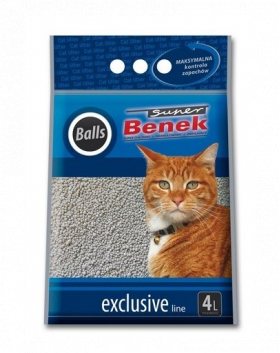 BENEK Super Exclusive Balls Asternut igenic pentru litiera 4l