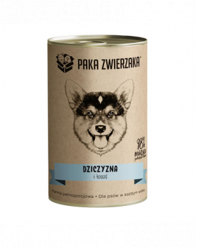 PAKA ZWIERZAKA Hrana umeda pentru caini, cu vanat si somon 400 g