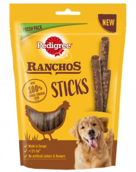 PEDIGREE Ranchos Sticks Recompense pentru caini 600 g (10 x 60 g)