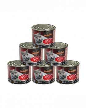 LEONARDO Quality Selection hrana umeda pentru pisici, bogata in carne de vita SET 6 x 200 g