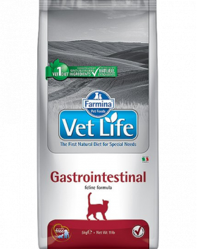 FARMINA Vet Life Cat Gastro Intestinal Hrana uscata pentru pisici adulte cu tulburari gastrointestinale si pancreatice 10 kg