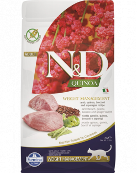 FARMINA N&amp;D Quinoa Cat Weight Management cu miel și broccoli 1.5 kg