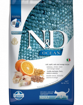 FARMINA N&amp;D Ocean cat adult Hrana uscata pisici adulte, cu cod 5 kg