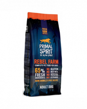 PRIMAL SPIRIT Rebel Farm hrana semi-moale caini adulti, cu pui si peste 12 kg