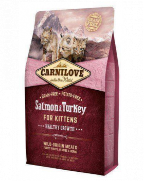 CARNILOVE Cat Grain Free Salmon&amp;Turkey Kittens Healthy Growth 6 kg