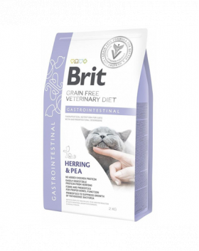 BRIT Veterinary Diets Cat Gastrointestinal Dieta veterinara pentru pisici adulte cu probleme gastrointestinale 2 kg