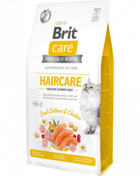 BRIT Care Cat Grain-Free Haircare hrana uscata pentru pisici cu par lung cu ingrijire speciala a blanii 7 kg