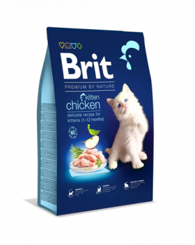 BRIT Cat Premium by Nature Kitten chicken Hrana uscata pentru pisoi sau pisici gestante, cu pui 800 g