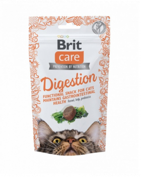 BRIT Care Cat Snack Digestion recompense pentru pisici, digestie sanatoasa 50 g