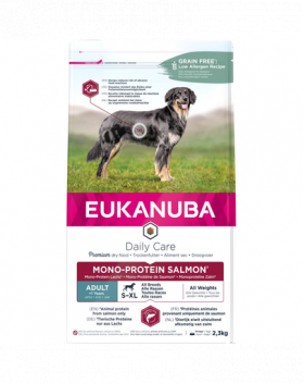 EUKANUBA Daily Care Adult Monoprotein cu somon 2,3 kg hrana monoproteica pentru caini