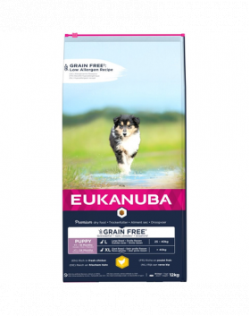 EUKANUBA Puppy Grain Free L 12 kg hrana fara cereale pentru catelusi de rase mari