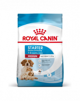 ROYAL CANIN Medium Starter Mother&amp;Babydog hrana uscata pentru catea mama si puii pana la 8 saptamani de talie medie 15 kg