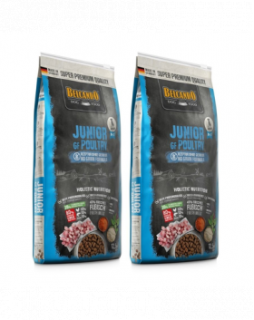 BELCANDO Finest Grain Free Junior Poultry M-XL hrana uscata caini junior de talie medie si mare, cu pasare 25 kg (2x12.5 kg)