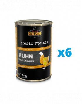 BELCANDO Single Protein hrana umeda pentru caini, cu pui 6x400 g