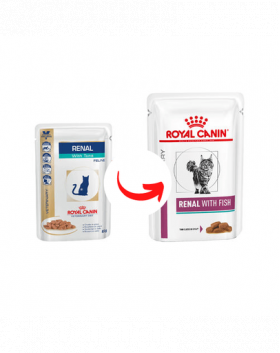 ROYAL CANIN Renal Feline Fish hrana umeda dietetica pentru pisici cu insuficienta renala cronica, cu peste 24 x 85 g