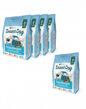 GREEN PETFOOD InsectDog hrana caini adulti Hypoallergen 5x900g