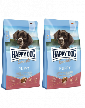 HAPPY DOG Sensible Puppy Salmon 20 kg (2x10 kg) hrana catelusi cu sensibilitati