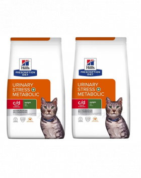 HILL'S Prescription Diet C/D Urinary Stress + Metabolic 6 (2 x 3 kg) hrana uscata pisici cu afectiuni ale tractului urinar