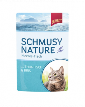 SCHMUSY Nature ton cu orez in jeleu, hrana pisici 100 g