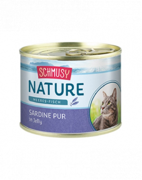 SCHMUSY Nature sardine in aspic, conserva pentru pisici 185 g