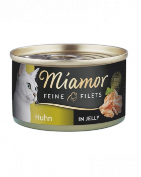 MIAMOR Feline Filets Hrana umeda pentru pisici, cu pui in aspic 100 g