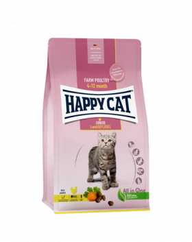 HAPPY CAT Junior Country hrana uscata pentru pisoi, cu pasari de curte 10 kg