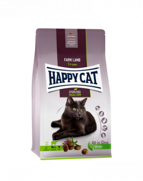 HAPPY CAT Sterilised Hrana uscata pentru pisici sterilizate, miel 10 kg