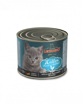 LEONARDO Quality Selection Kitten hrana umeda pentru pisoi, cu pasare de curte 200 g