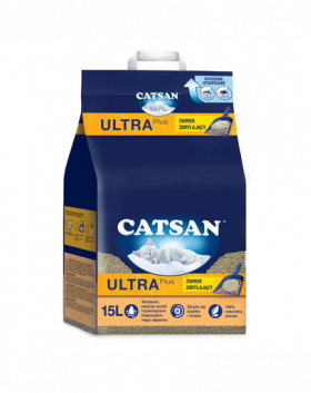 CATSAN Ultra Plus 15l Nisip compactor pentru litiera