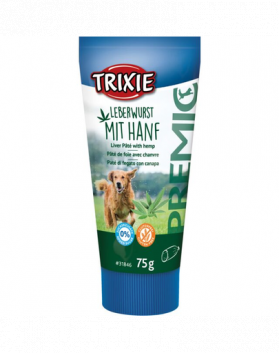 TRIXIE PREMIO pate de ficat pentru caini, cu canepa 75 g