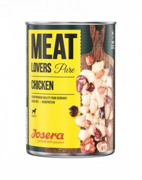 JOSERA Meatlovers Pure hrana umeda monoproteica pentru caini, cu pui 6x400 g