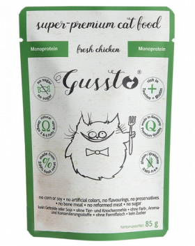 GUSSTO Cat Fresh Chicken set hrana pisici, cu pui 24x85 g