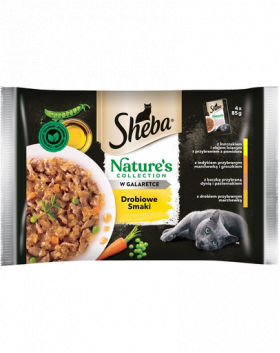 SHEBA Nature’s Collection Plicuri hrana umeda pisici, cu pasare 13x(4x85g)