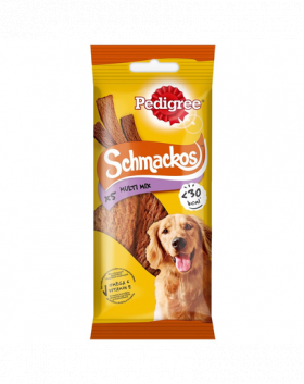 PEDIGREE Schmackos Multi Mix Recompense caini, cu pui, vita si miel 36 g x 30