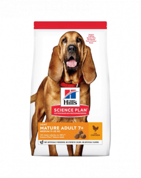 HILL'S Science Plan 7+ Dog Mature Light Medium Chicken 14 kg