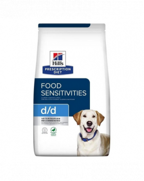 HILL'S Prescription Diet Canine d/d Food Sensitivities Duck&amp;Rice hrana dietetica pentru caini cu sensibilitati alimentare 4 kg