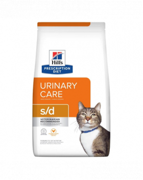 HILL'S Prescription Diet s/d Urinary Care hrana dietetica pentru pisici care favorizeaza eliminarea pietrelor struvit, cu pui 3 kg