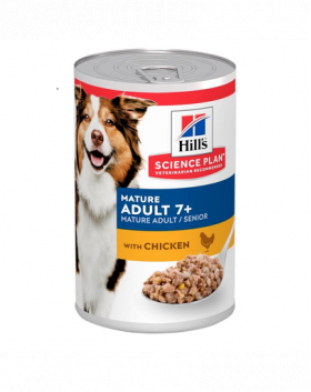 HILL'S Science Plan Canine Mature Adult Chicken 370 g Conserva pentru caini maturi si seniori, cu pui