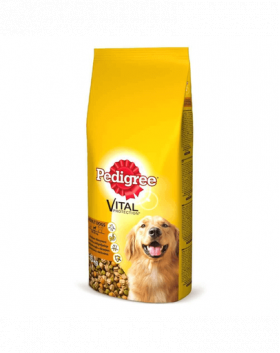 PEDIGREE Adult vită și pasăre 3 x 2.6 kg