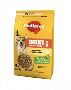 PEDIGREE Adult MINI 6x2kg carne de pasare si legume hrana uscata caini adulti rase mici