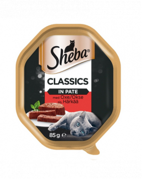 SHEBA Classics hrana umeda pentru pisici, pate cu vita 22 x 85 gr