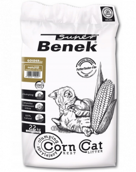 BENEK Super Corn Cat Golden porumb grit Natural 35 l