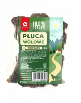 MACED Natural Recompense pentru caini, cu plamani vita 60 g